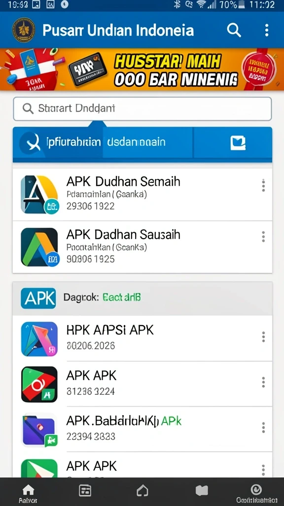 Tampilan antarmuka yang user-friendly.