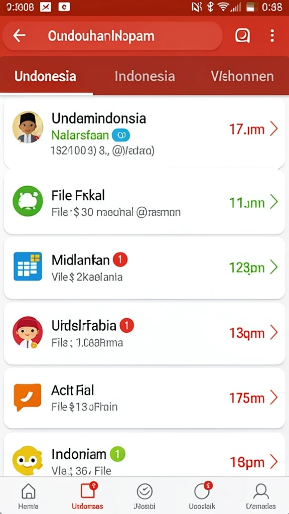 Tampilan antarmuka yang user-friendly.