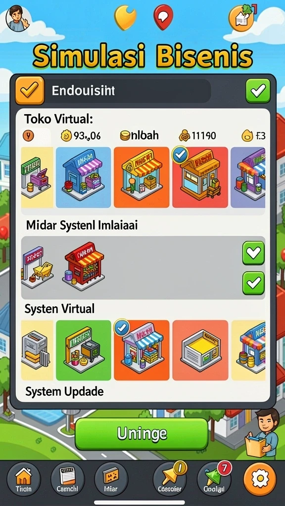 Karakter dengan desain yang unik dan beragam.