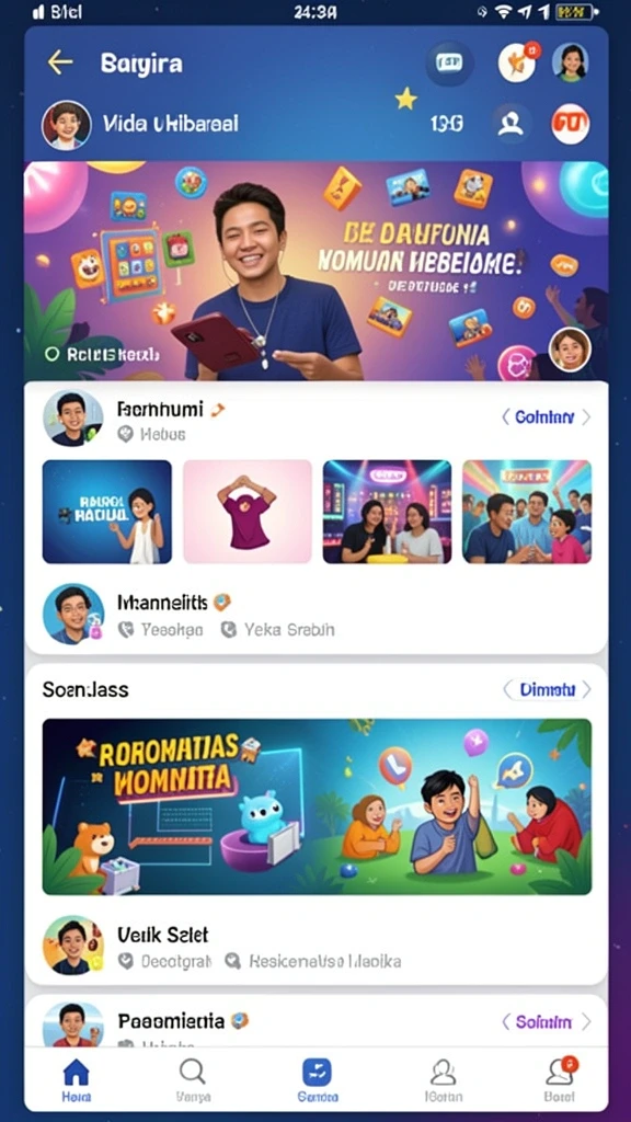 Tampilan antarmuka yang modern dan menarik.