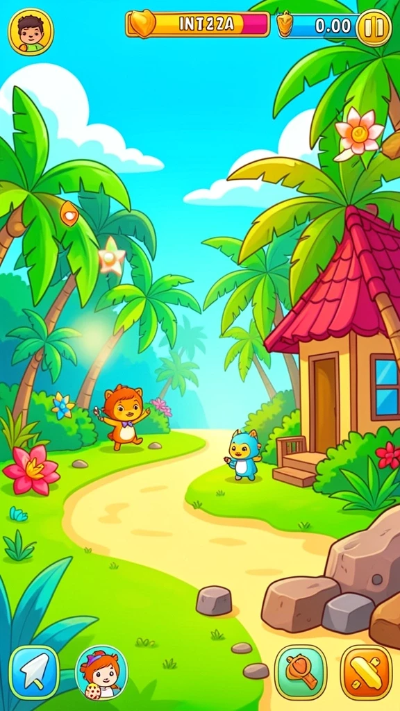 Gambaran dunia penuh tantangan di dalam game.