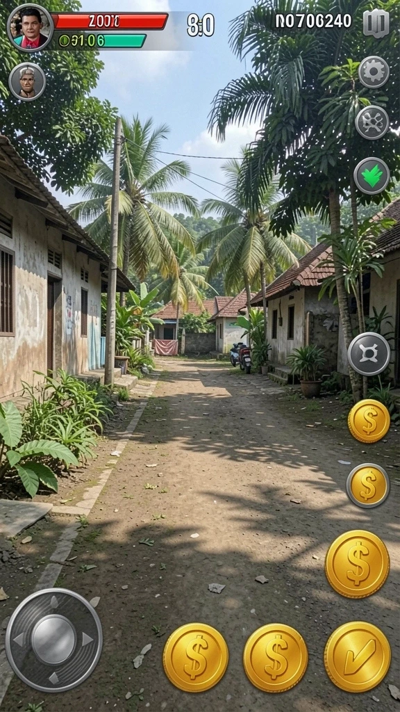Tampilan menu navigasi yang sederhana dan intuitif.
