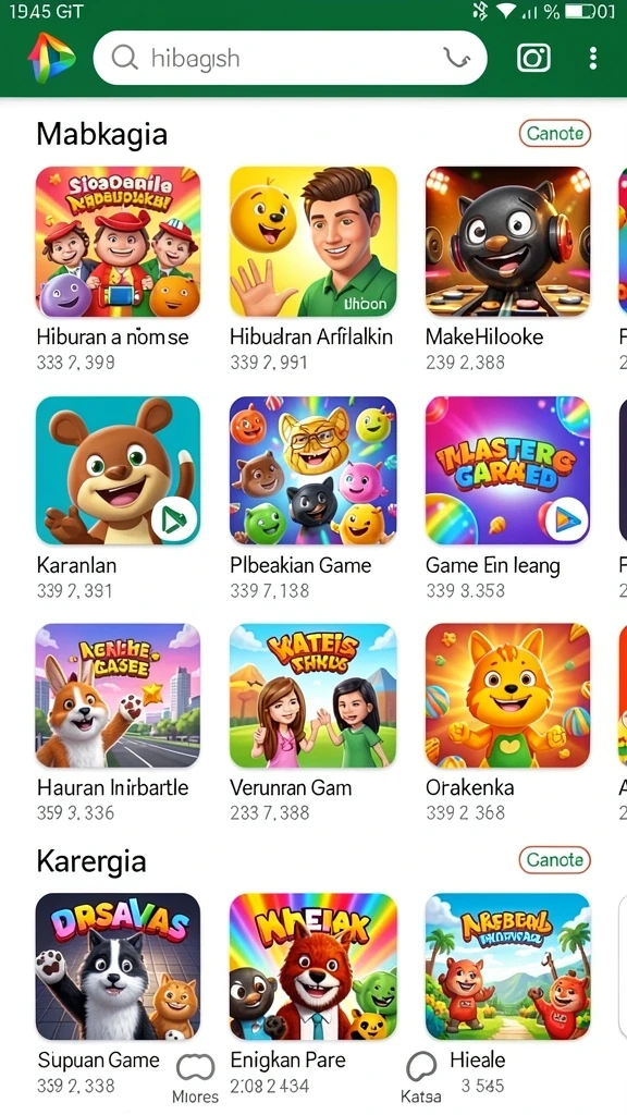 Beragam pilihan permainan yang siap menghibur.