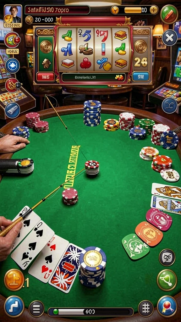 Tampilan awal game HW777, menampilkan karakter utama.