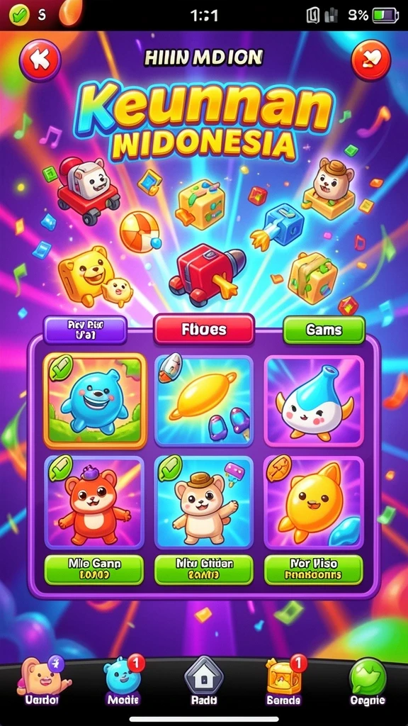 Screenshot menampilkan kelinci melewati rintangan yang menantang.