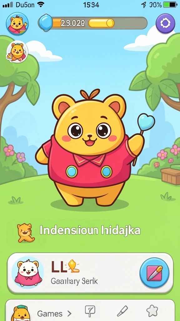 Banyak karakter unik untuk dipilih.