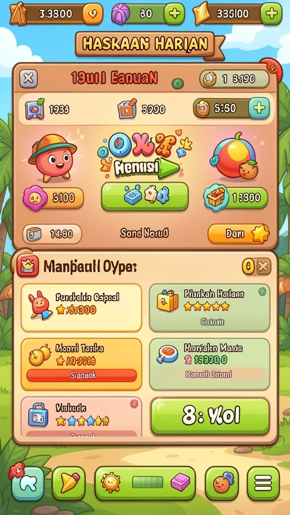 Tangkapan layar menampilkan grafis menakjubkan dari dunia game.