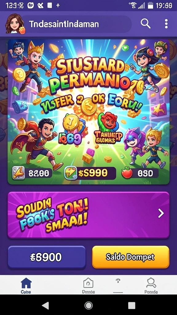 Tampilan awal yang menarik dan mudah diakses.