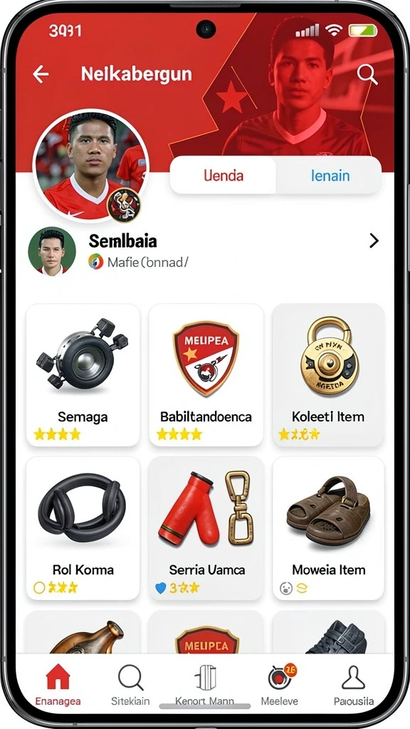 Tampilan utama yang menarik dan user-friendly.