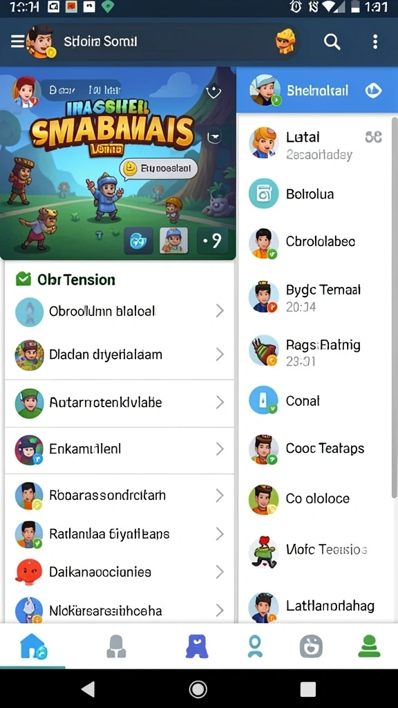 Tangkapan layar fitur item eksklusif dalam game.