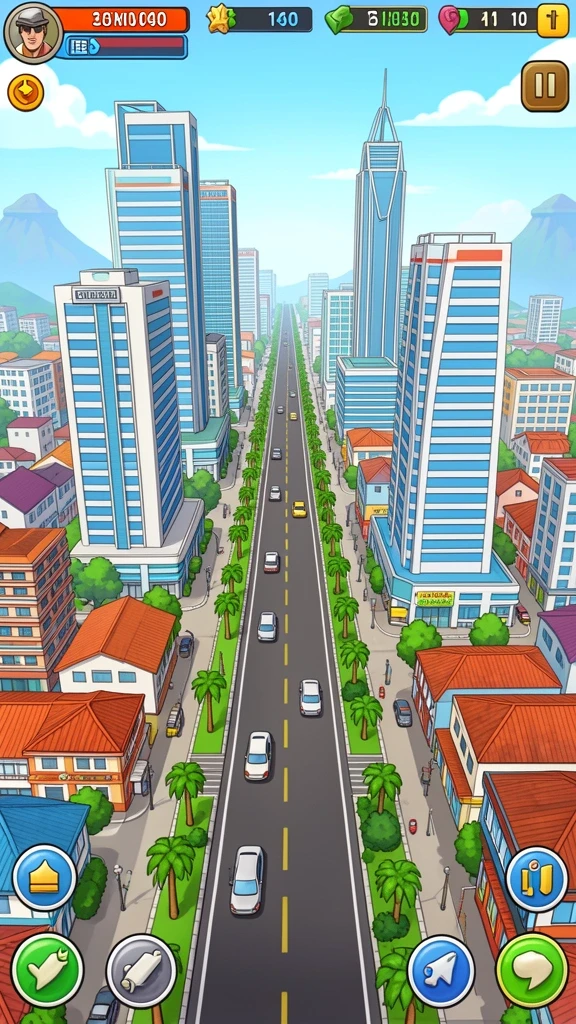 Deskripsi untuk screenshot aplikasi TENTOTO nomor 3 yang memperlihatkan level baru yang menantang.