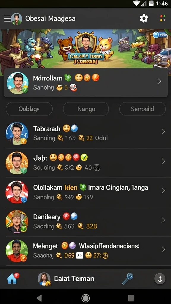 Grafis yang cerah dan penuh warna.