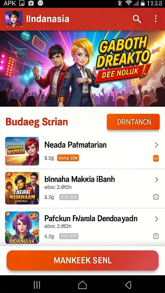 Tampilan aplikasi yang intuitif dan mudah digunakan.