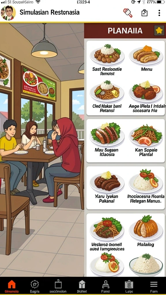 Aksi seru dalam setiap level permainan.